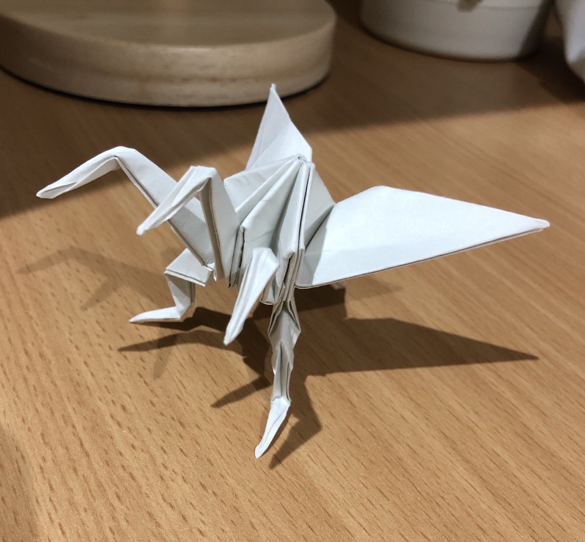 こっちは当直で夜間に叩き起こされた時にムシャクシャして折り上げたツル