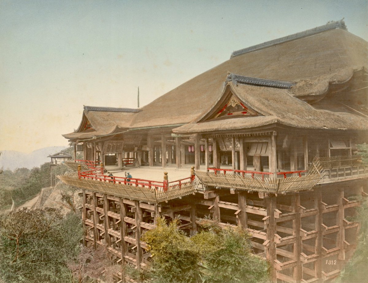 明治時代の初めごろに撮影された京都の風景 