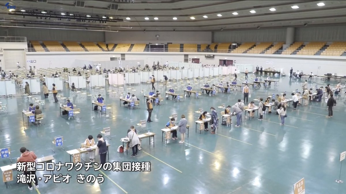 広いホールに並んだ長机とパイプ椅子… すごく……見たことがある…ような……… 