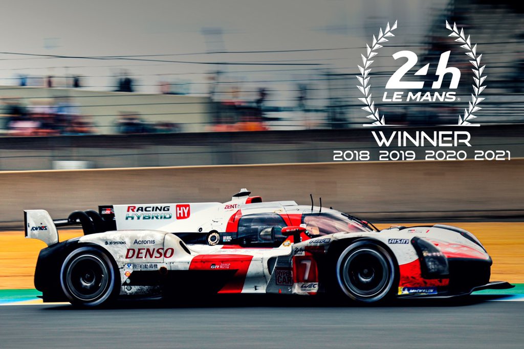 / 【速報】ル・マン24時間🇫🇷 4連覇達成🏆✨ \ 7号車 小林可夢偉/マイク・コンウェイ/ホセ・マリア・ロペス組が、悲願の初優勝🥇🍾✨ 8号車 中嶋一貴/セバスチャン・ブエミ/ブレンドン・ハートレー組が2位🥈 #GR010HYBRID 初の #LeMans24jp で1-2Finish❗️ ご声援ありがとうございました❗️❗️ #WECjp