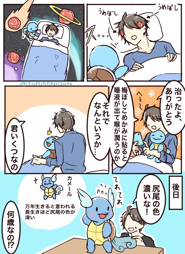 #ポケモンと生活 おばあちゃんの知恵袋なゼニガメと初めて一人暮らしする人 