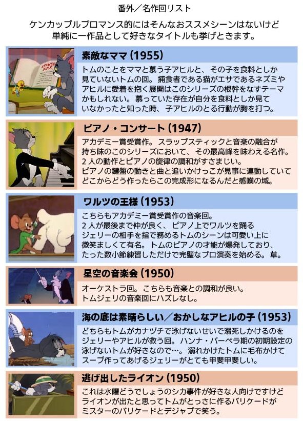 ケンカップル好きオタクが選んだトムとジェリーのブロマンス回リスト作りました 