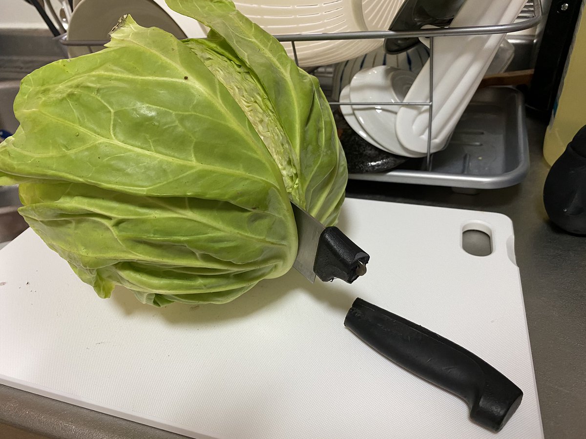 次男だからキャベツも切れなかった… 