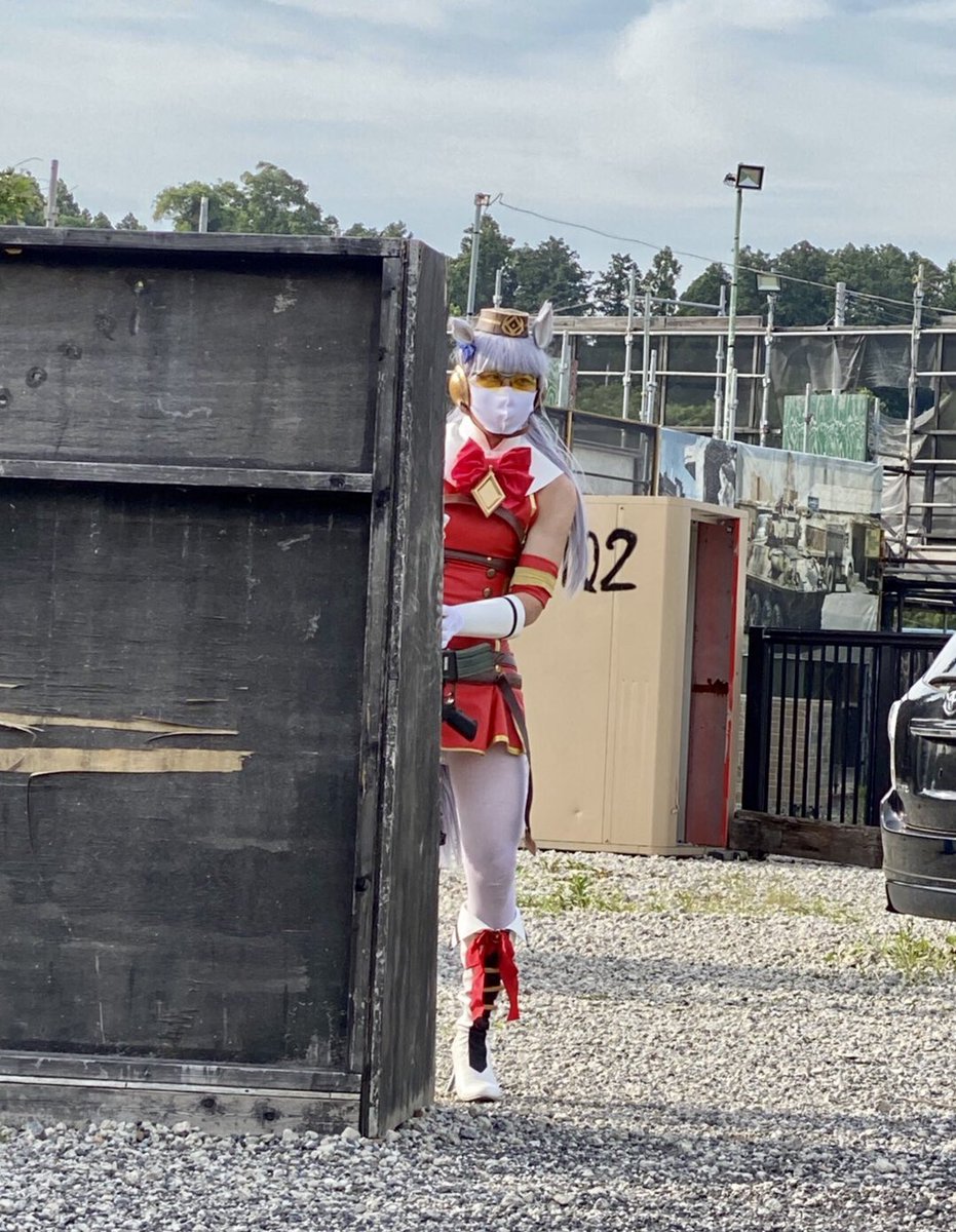 実際にウマ娘の格好でアクティブな動きをする事は可能なのか検証するため、今日はゴルシのコスプレでサバゲに参加してきました