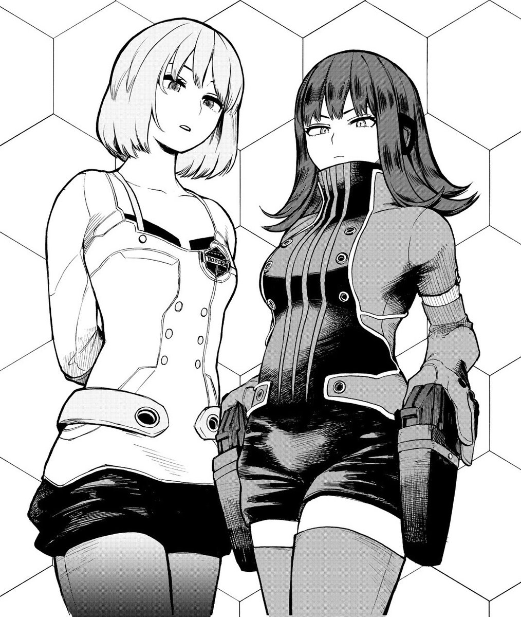 「僕のヒーローアカデミア」の掘越先生より葦原先生に那須さんと香取のイラストを頂きました