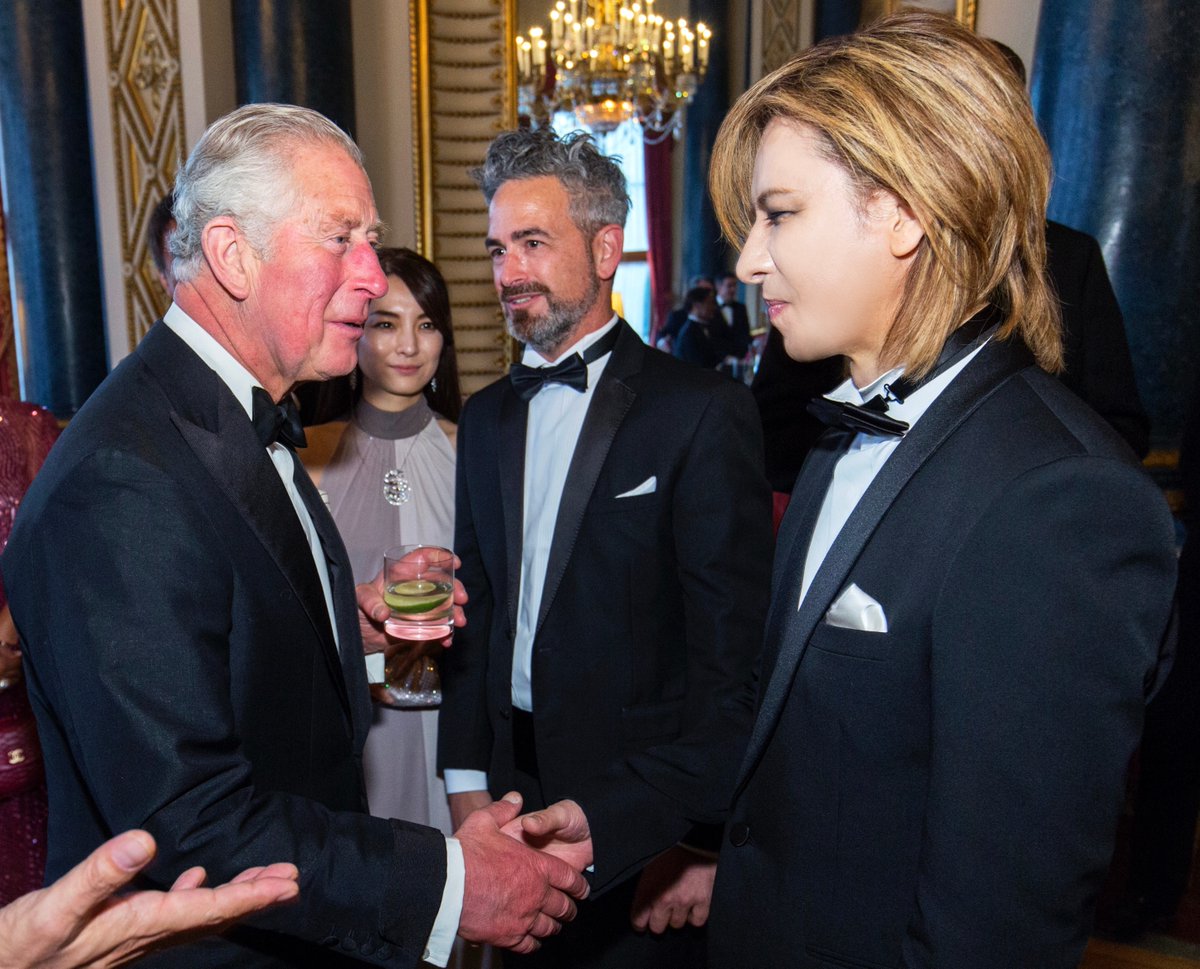 It was an honour to meet your Royal Highness Prince Charles at #BuckinghamPalace in #London. お会いできて光栄です