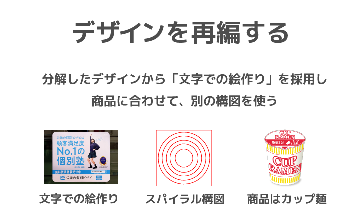 #広告からデザインを学ぼう パクリにならない「模倣」の方法を、ドアステッカーを題材に紹介します