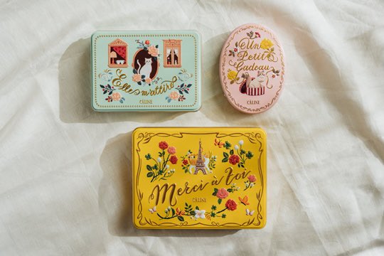 モロゾフ様のバレンタインチョコレート『CÂLINE(カリーヌ)』のパッケージイラストを担当しました