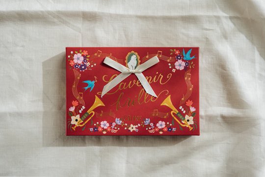 モロゾフ様のバレンタインチョコレート『CÂLINE(カリーヌ)』のパッケージイラストを担当しました