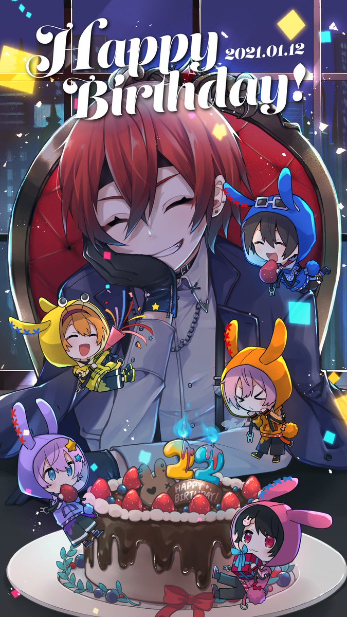 お誕生日おめでとうおれ🎉🎂Happy Birthday 🎂🎉  いつも応援してくれてありがとう