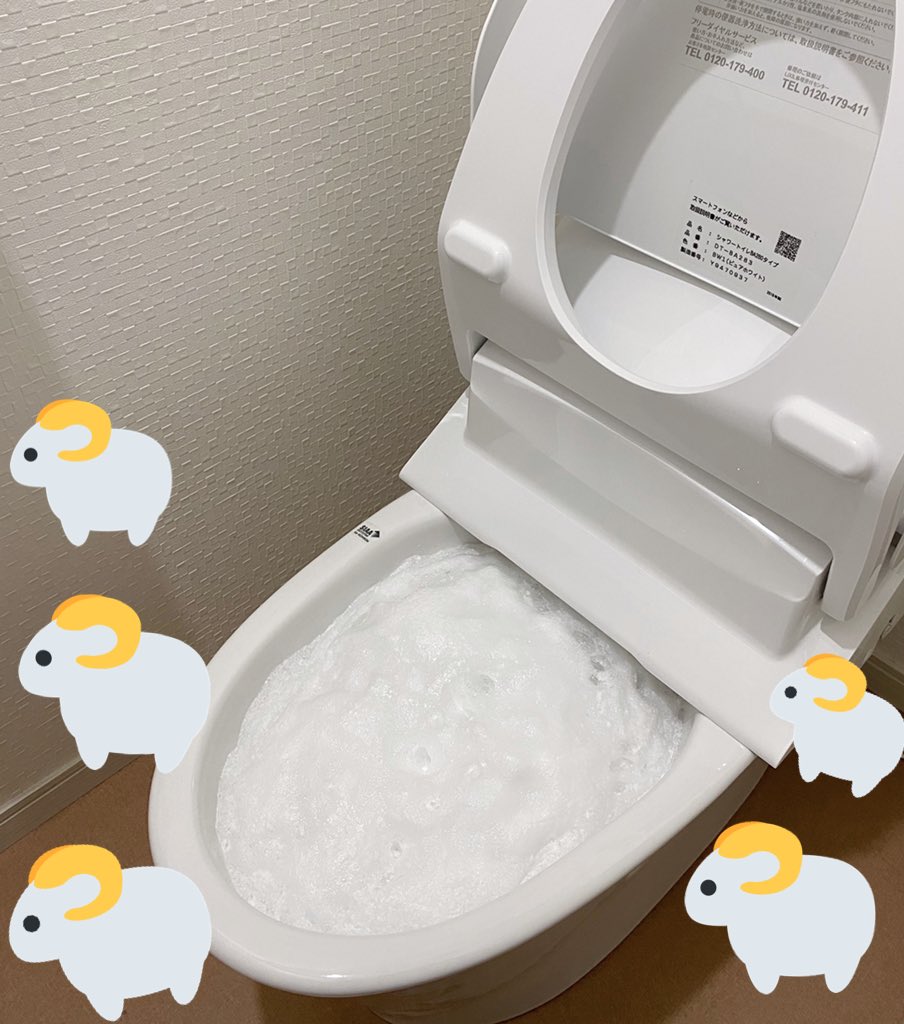 トイレバブルーン楽しすぎるし優秀すぎる…これ入れて放置するだけでお掃除完了……これこそ令和の革命………