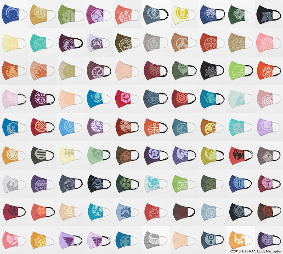 add COLORより「刀剣乱舞-ONLINE-」ファッションリネンマスクの発売が決定