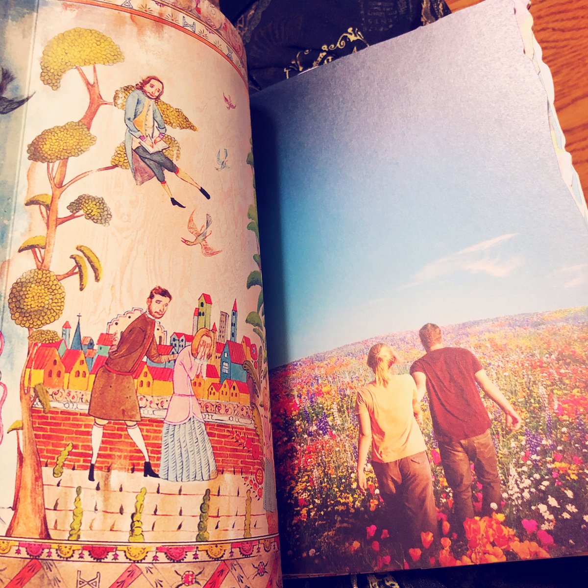 ミッドサマーのパンフすごい…本編にでてくる羊皮紙みたいな本と同じ感じのなんかあの…あれ…装飾になっててすごい…これ…みんなーー