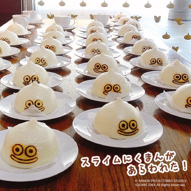   というわけで、六本木LUIDA'S BAR (ルイーダの酒場)メニューのひとつ「スライム肉まん」の帽子を試しに作ってみました