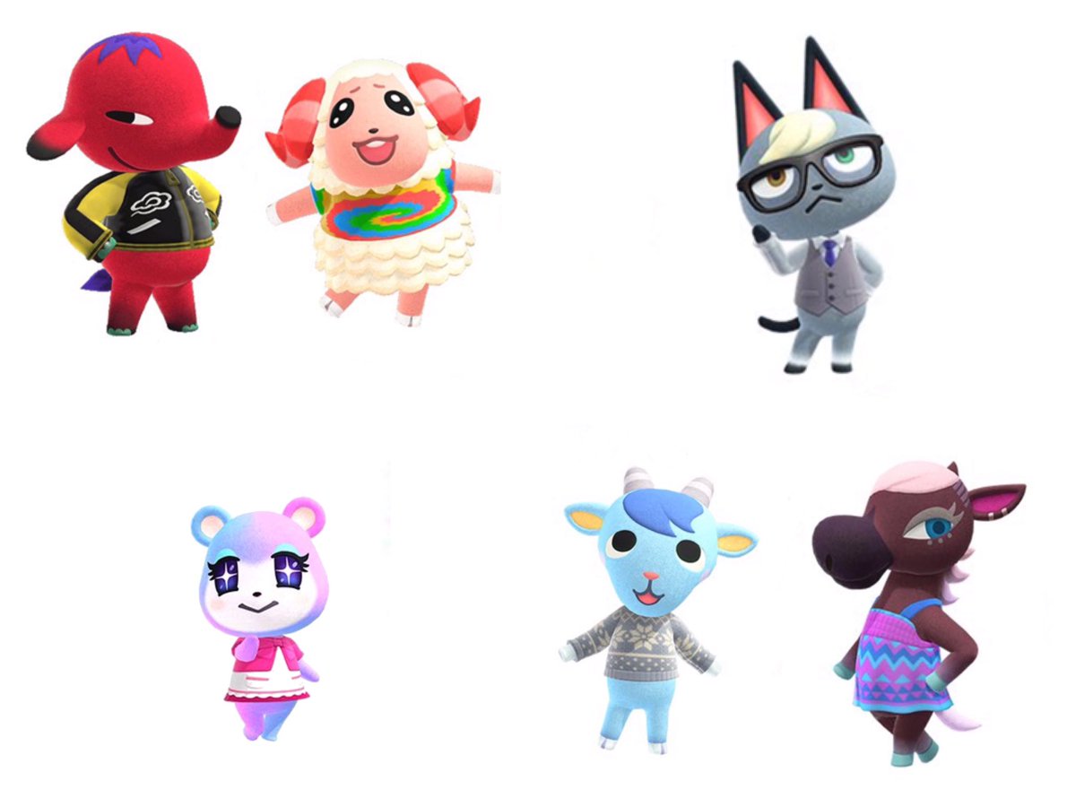 あつまれどうぶつの森の新しい住民をチェック👀✨  眼鏡の猫くんがかっこよすぎでは😇  ゆめかわなクマちゃんもかわいい🥺💕 