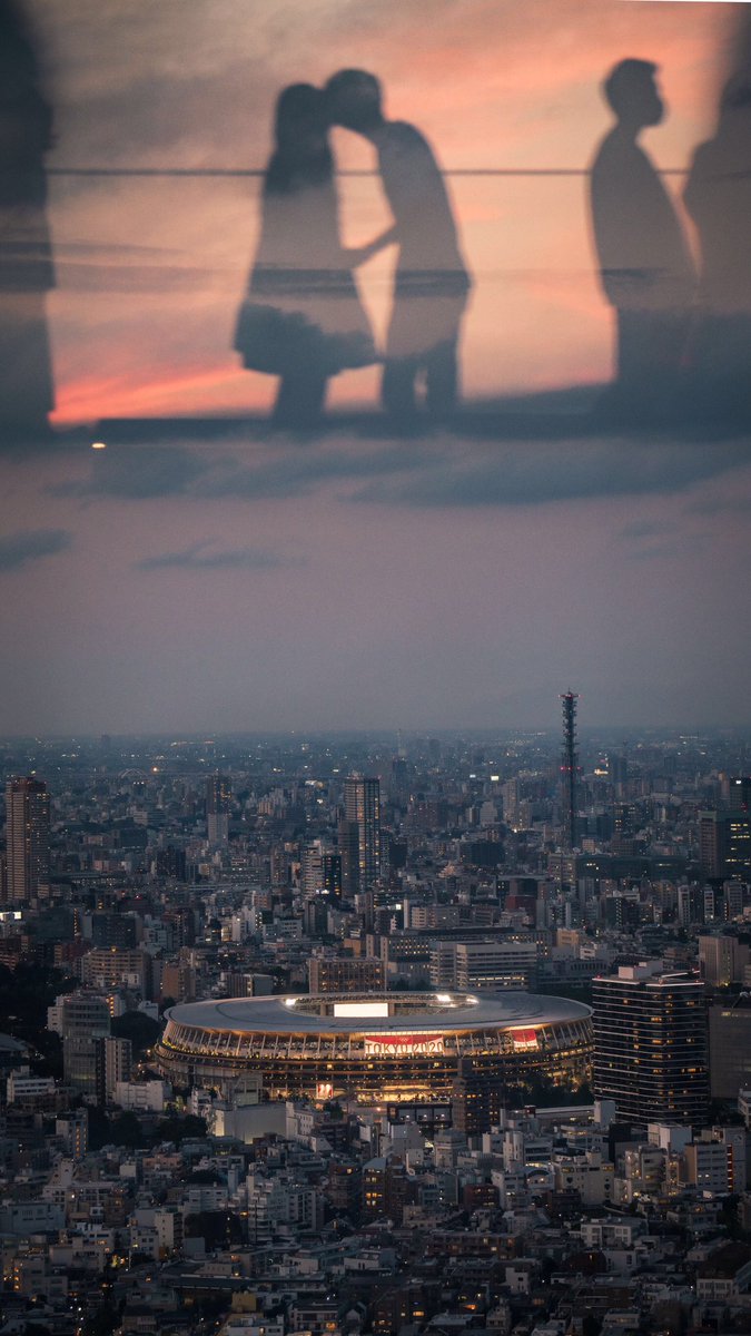 渋谷スクランブルスクエアから 東京オリンピックの国立競技場を 撮りたかっただけなんだ... 