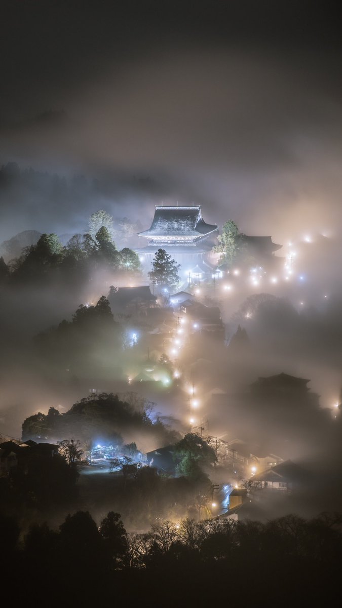 雨の日に現れた風景が 幻のようで感動した。 