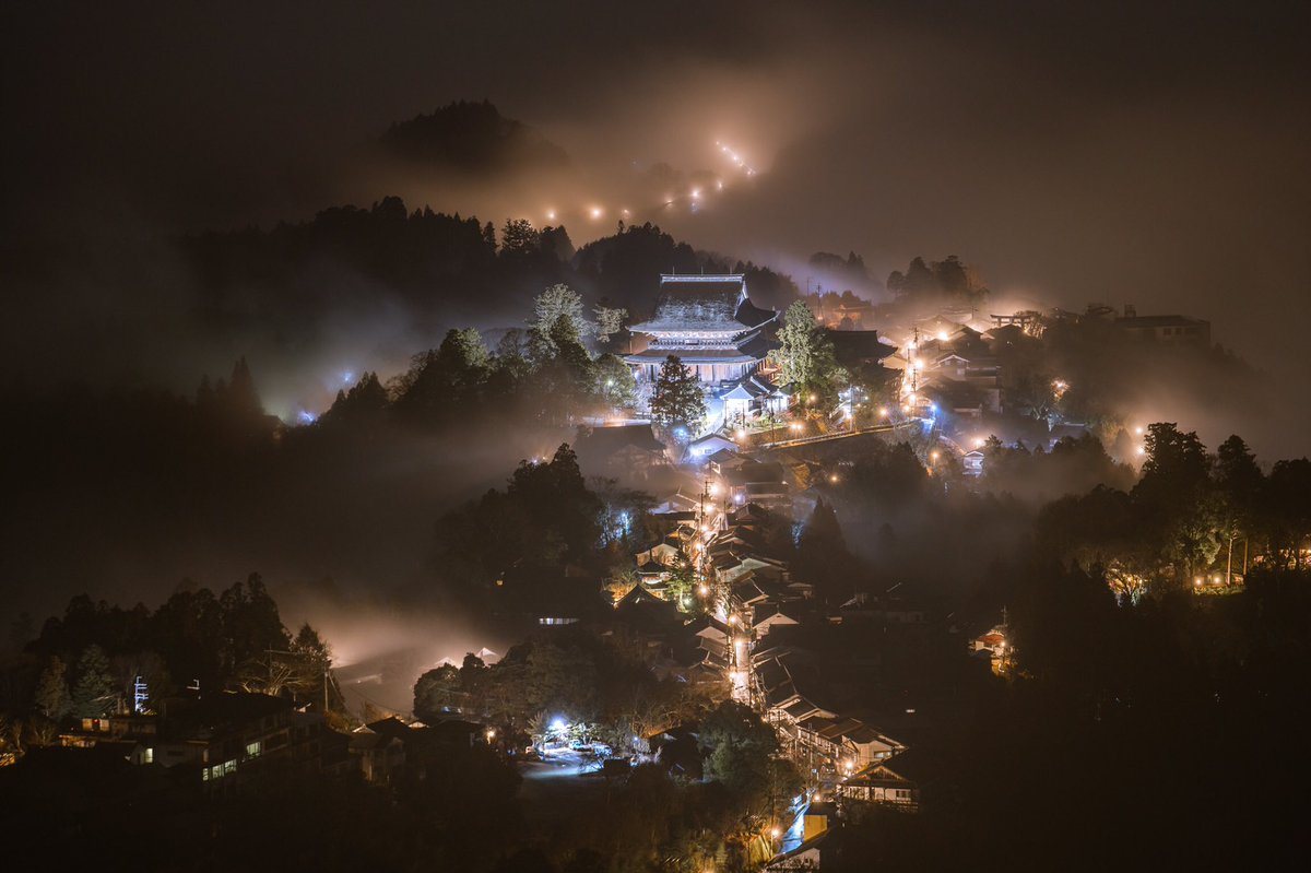 雨の日に現れた風景が 幻のようで感動した。 