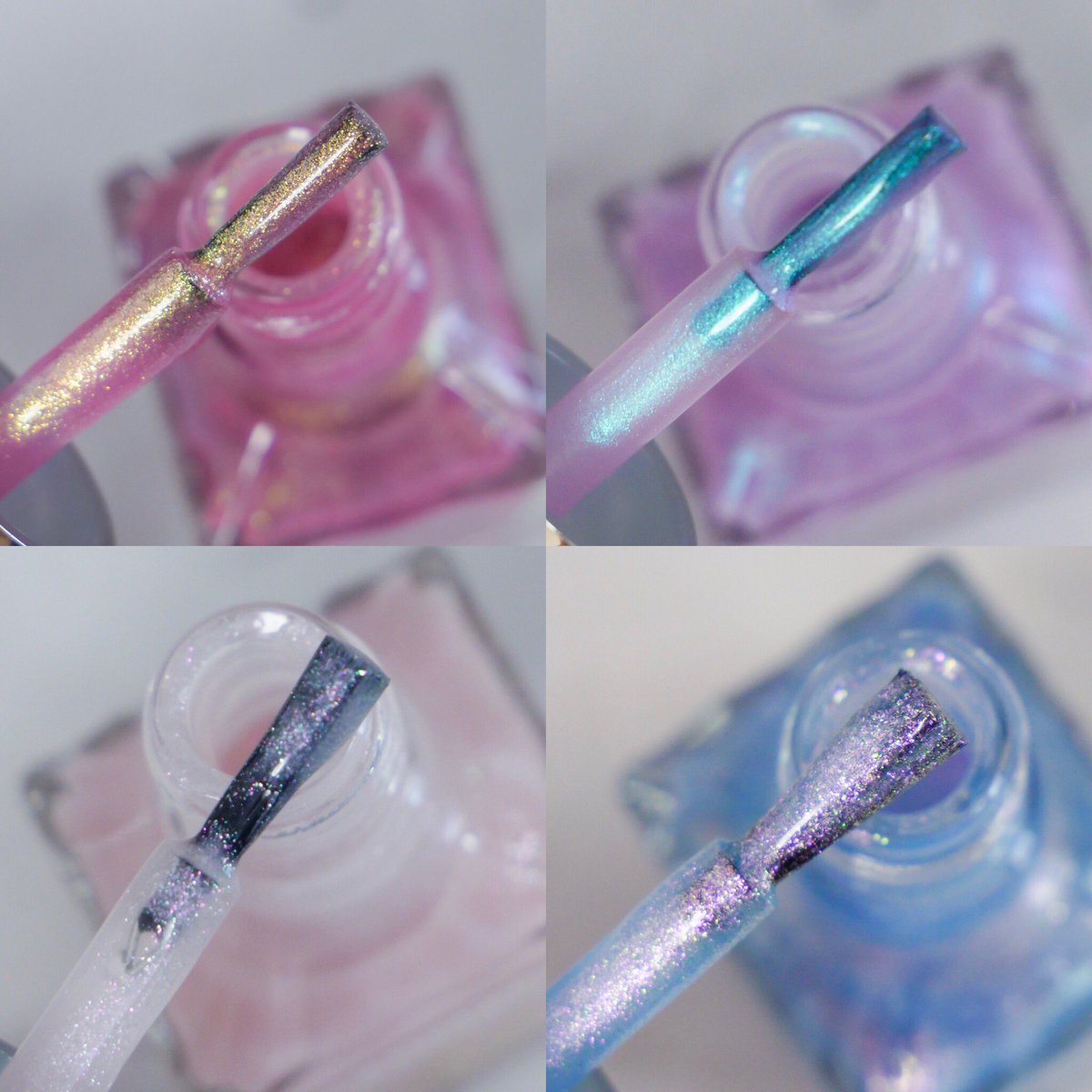 ユニコーンカラーです🦄✨ 右3つが新色、左1つが限定です
