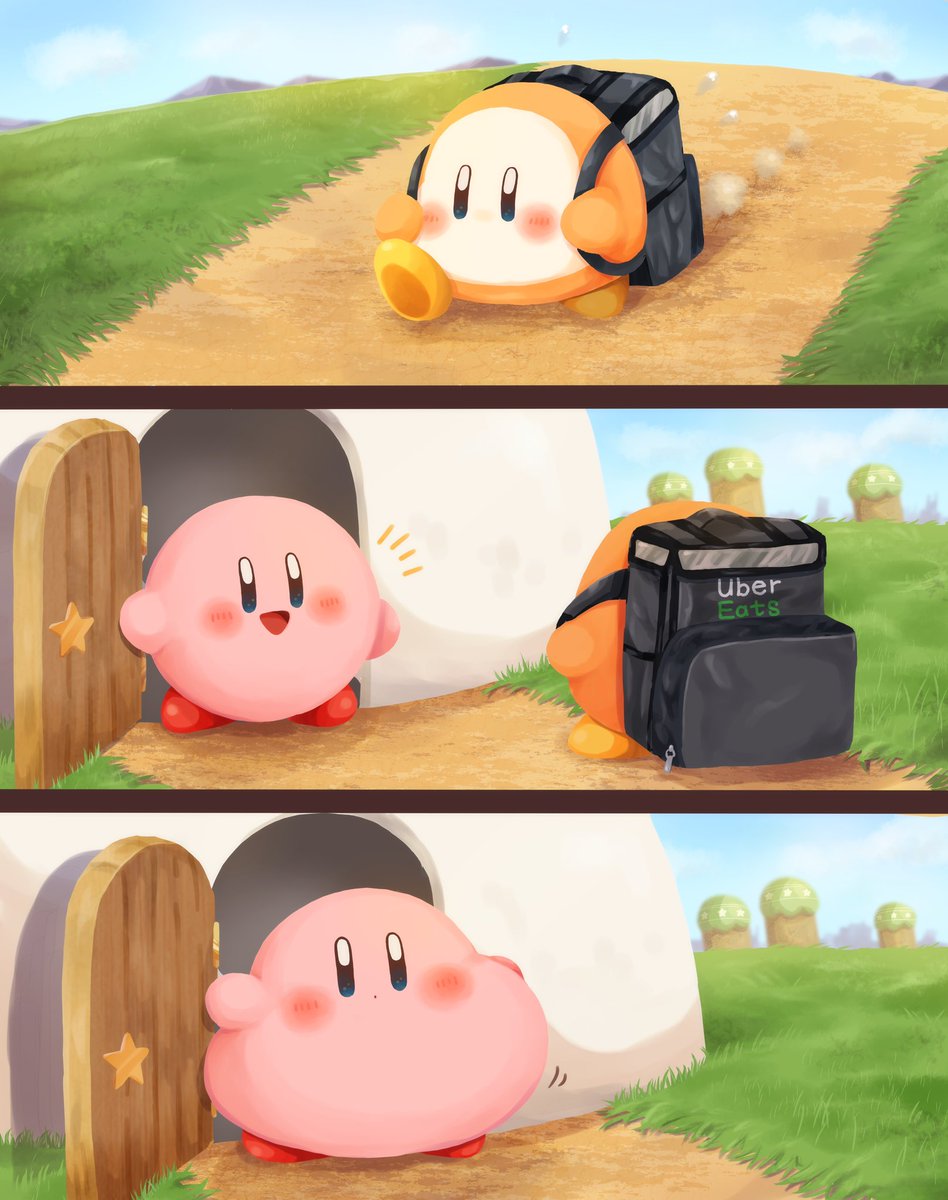 ウーバーイーツをやるワドちゃん 