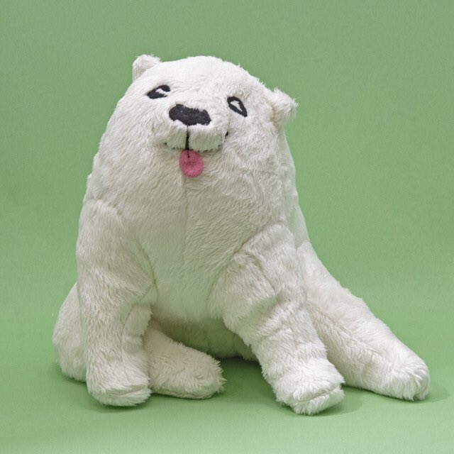 長沢芦雪の犬のぬいぐるみです。ちょっとふわふわしてます。  