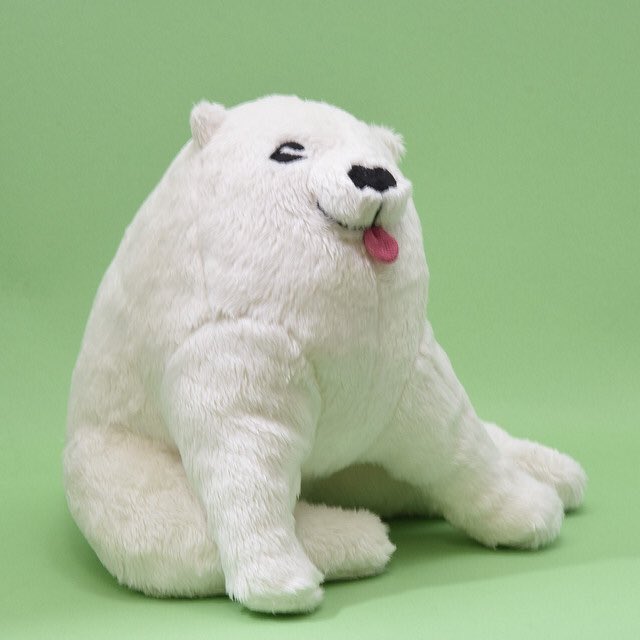 長沢芦雪の犬のぬいぐるみです。ちょっとふわふわしてます。  