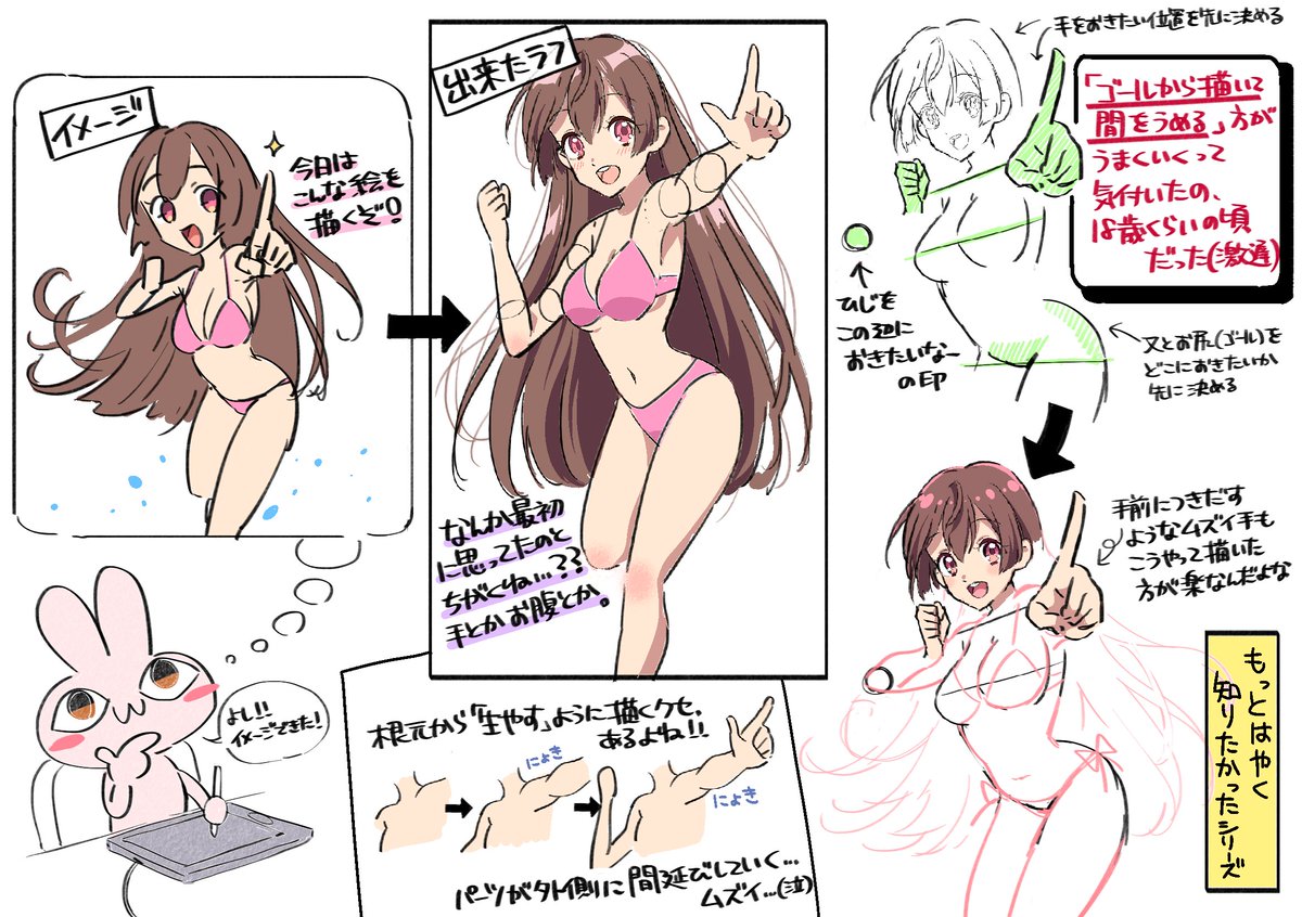 中級者絵師が神絵師のメイキングとか見て「なるほど...そうやるのか...」ってこっそり吸収してるやつ 