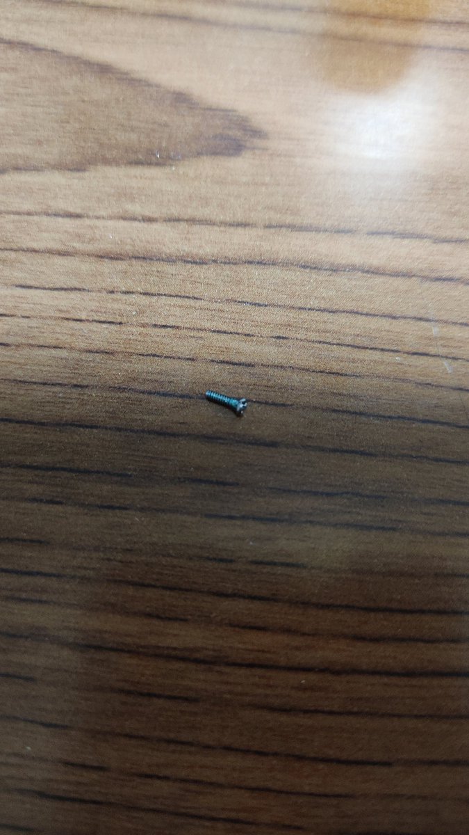 くしゃみしたら鼻のあたりからネジ出てきたんだけど一体これは… 