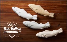 BBQ用の魚型のマシュマロ作ってる会社があります