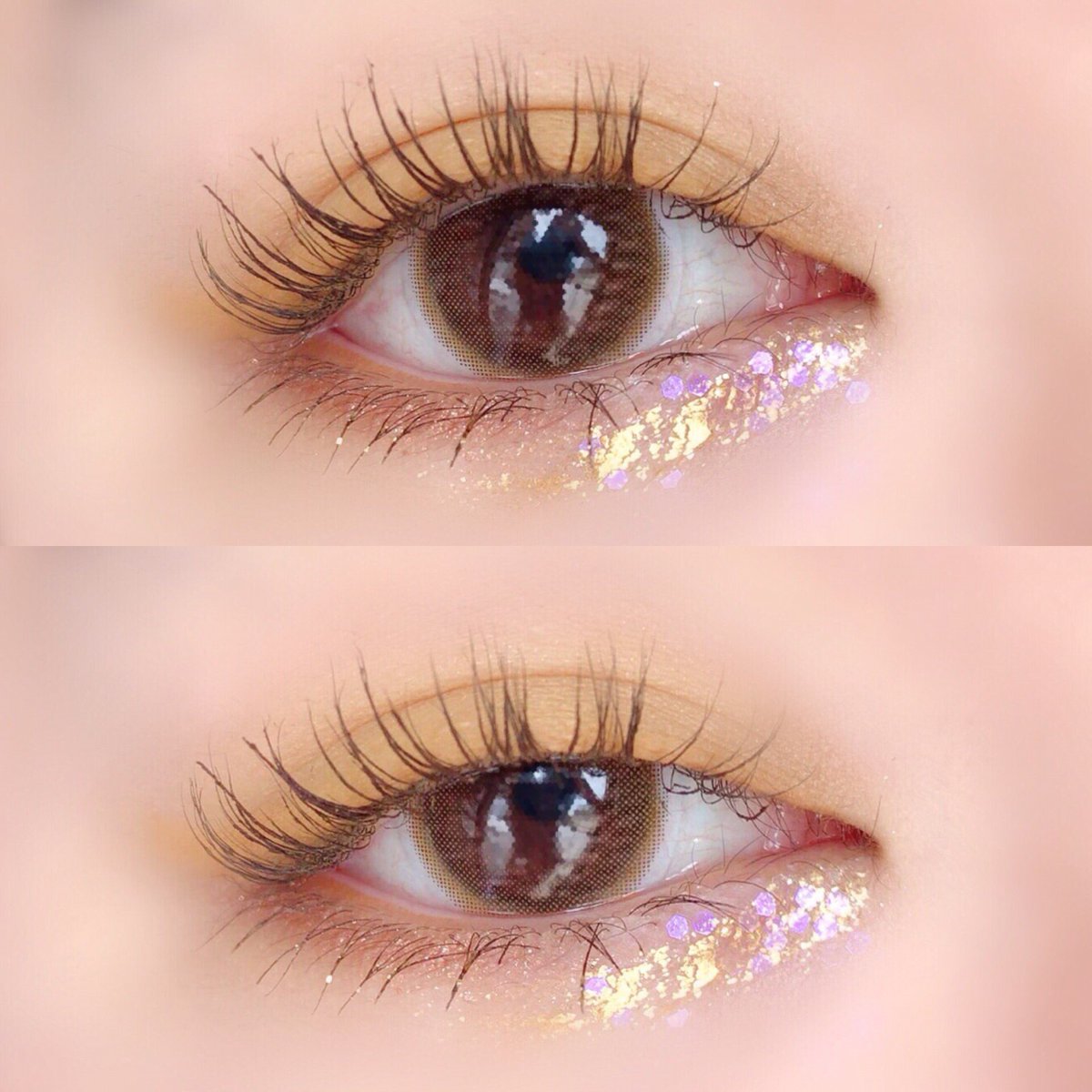 黄色担当の夏ライブ参戦メイク🌻 イエローを使うコツは、ブラウンを味方につけること