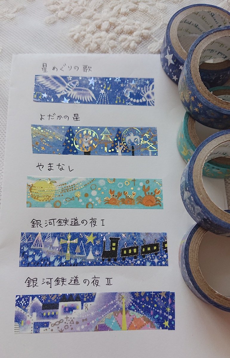 宮沢賢治のマステ買ったけど美しすぎて使えない 