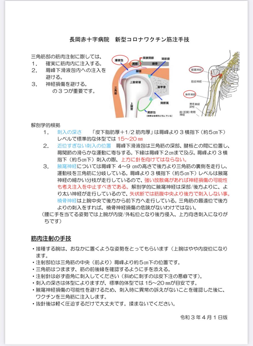 ワクチンの筋肉注射は、普通の注射より全然痛くないはず
