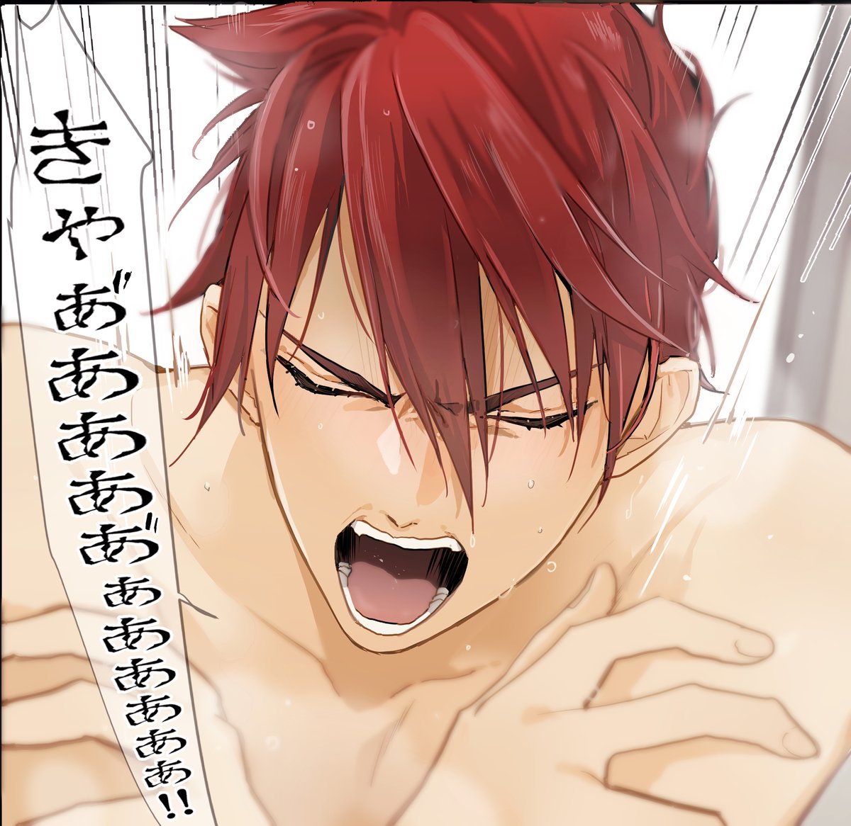 お風呂あがりの男士に突撃してみた 