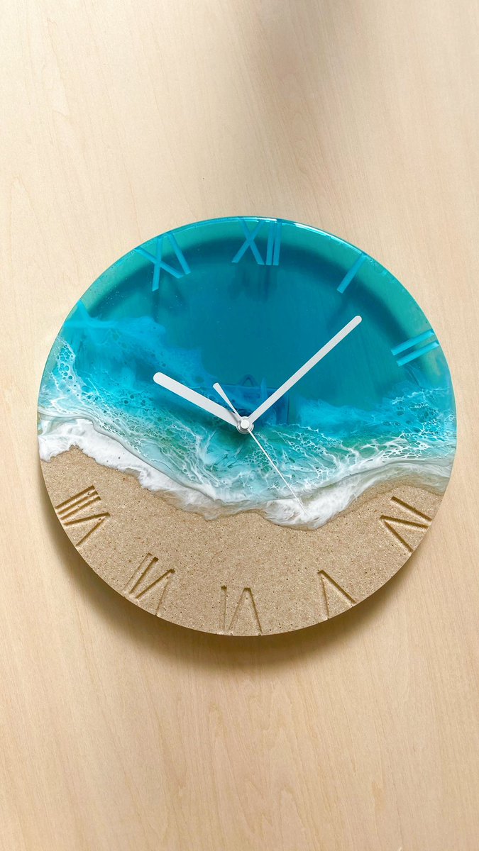 Turquoise Ocean Clock🌊🕑  かみんぐすーん😌 