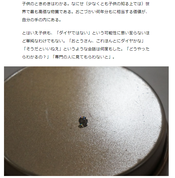 小学校低学年の息子が、ある日、路上で何かを拾い上げた