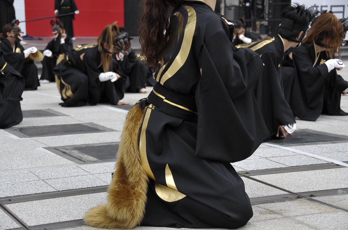 太宰府まほろば衆と長州よさこい連崋劉眞さんの合同チーム「雙月(そうづき)」、楽曲「九会(くえ)」