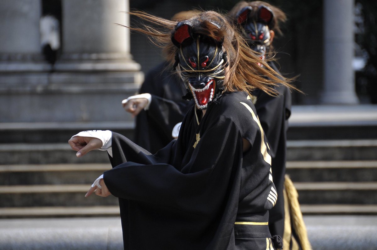太宰府まほろば衆と長州よさこい連崋劉眞さんの合同チーム「雙月(そうづき)」、楽曲「九会(くえ)」