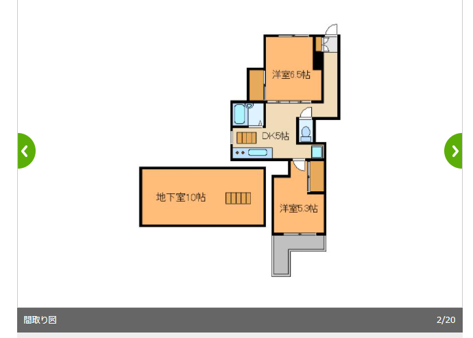 まさかこの床下収納みたいなキッチンの扉からこんなだだっ広い空間に出るなんて思わんでしょ