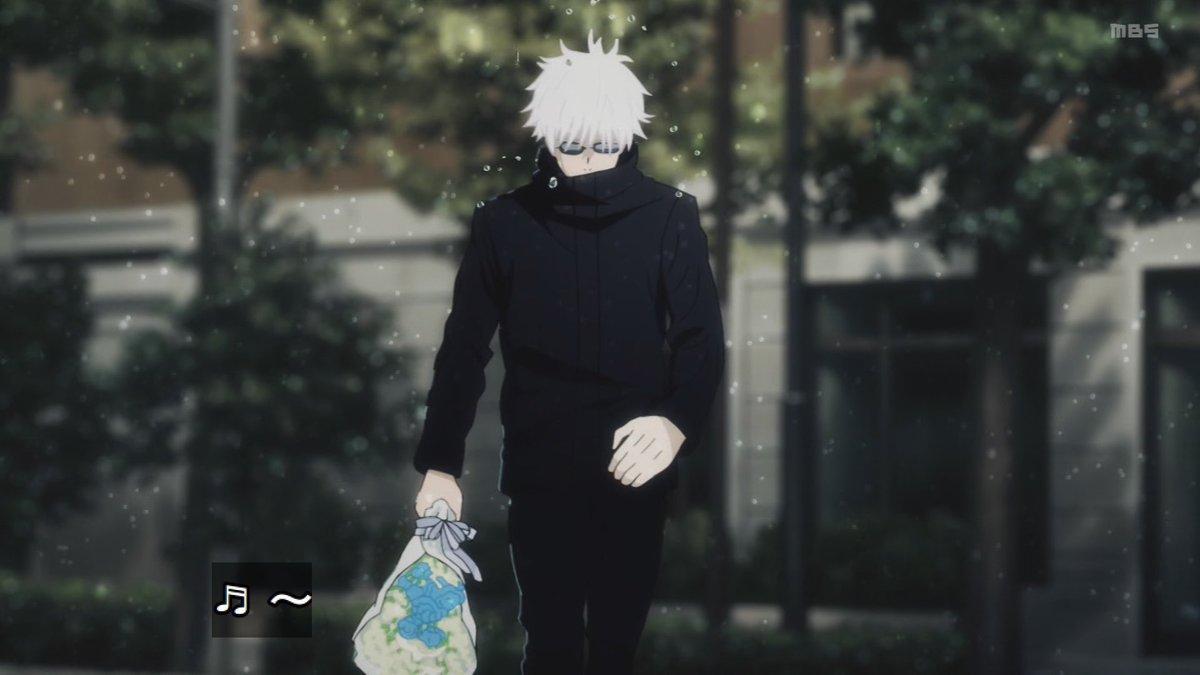 五条悟が新しいOPで持っていた花束 青い薔薇が象徴的だ