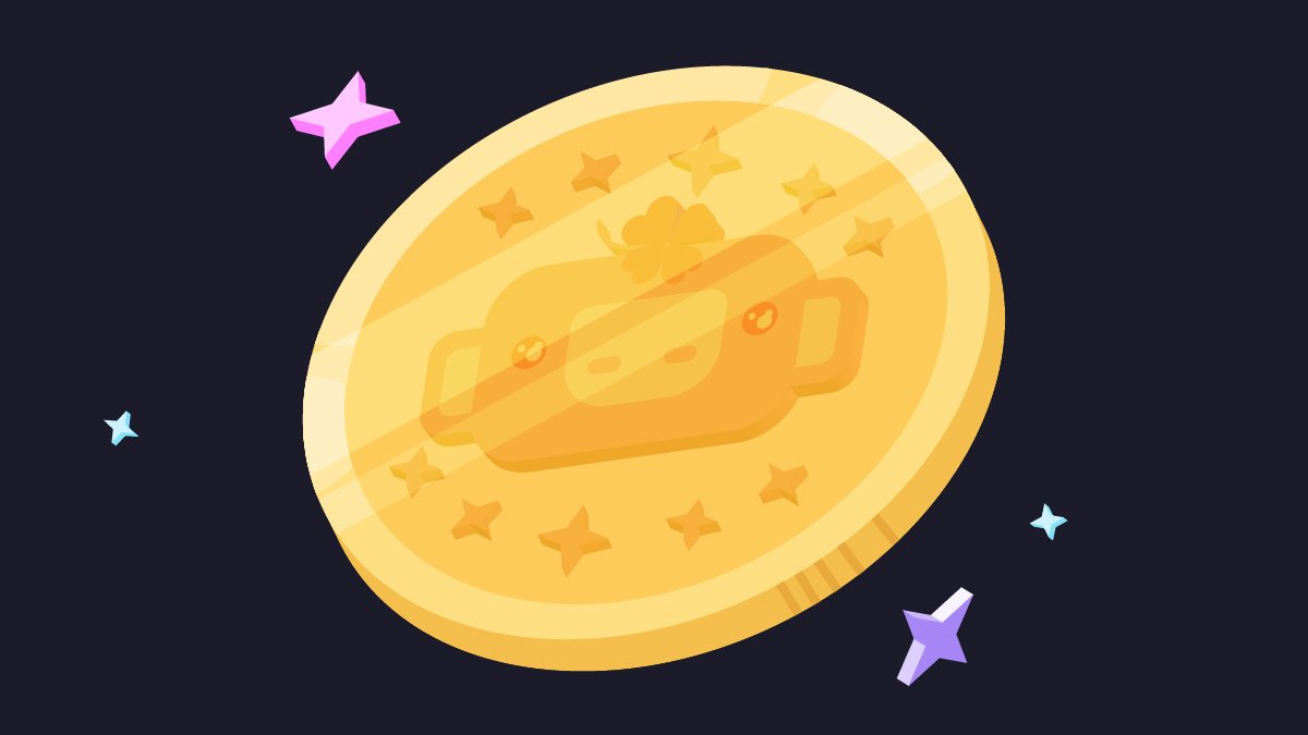 このキラキラのウンパスくんコインをリツイートすると10年間幸せになれるよ