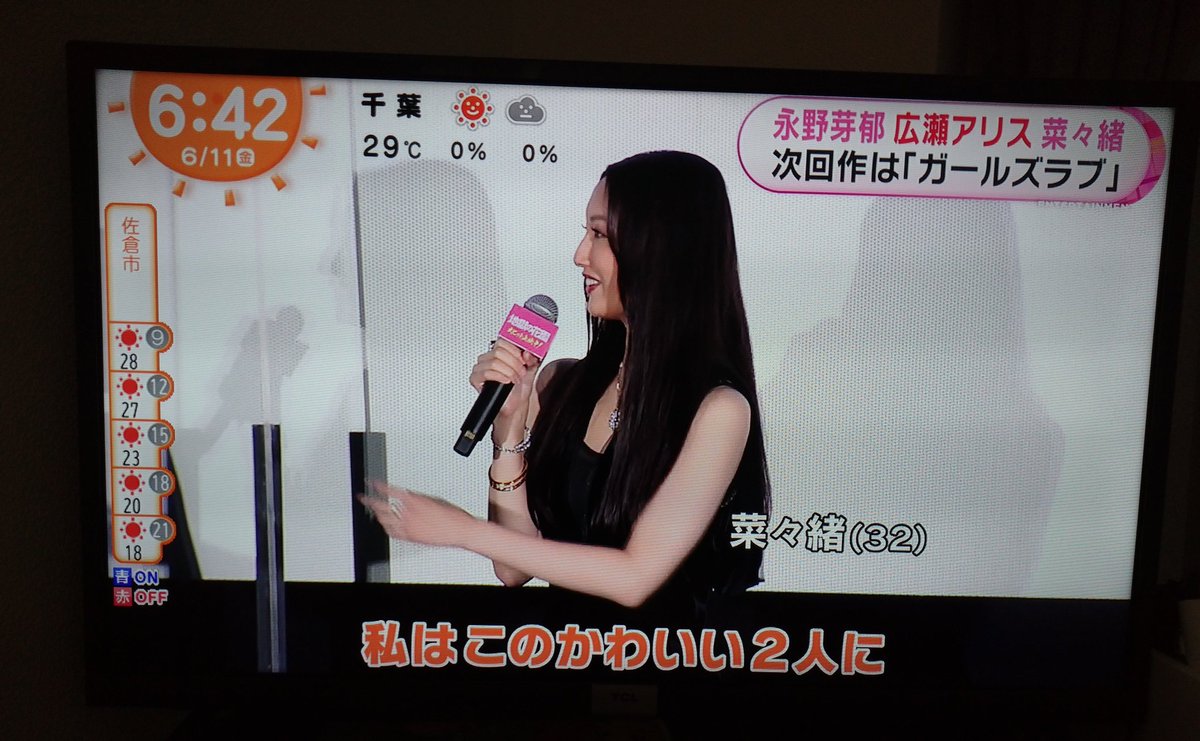 菜々緒さんが広瀬アリスさんと永野芽郁さんに取り合われるガールズラブなんて見たいに決まってるやろがい 