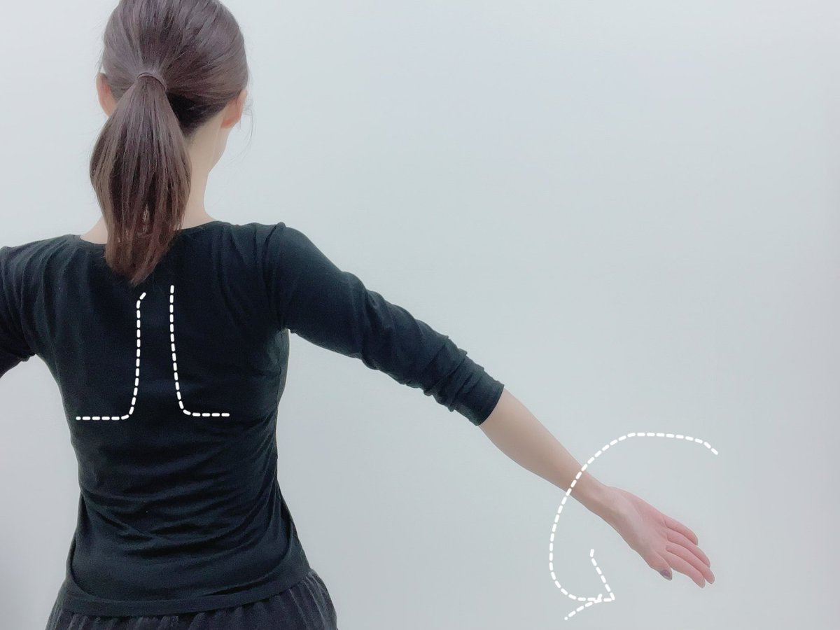 やり終えた後、真っ直ぐ経つと肩の位置が全然違うしその位置にとどめておきやすくなります