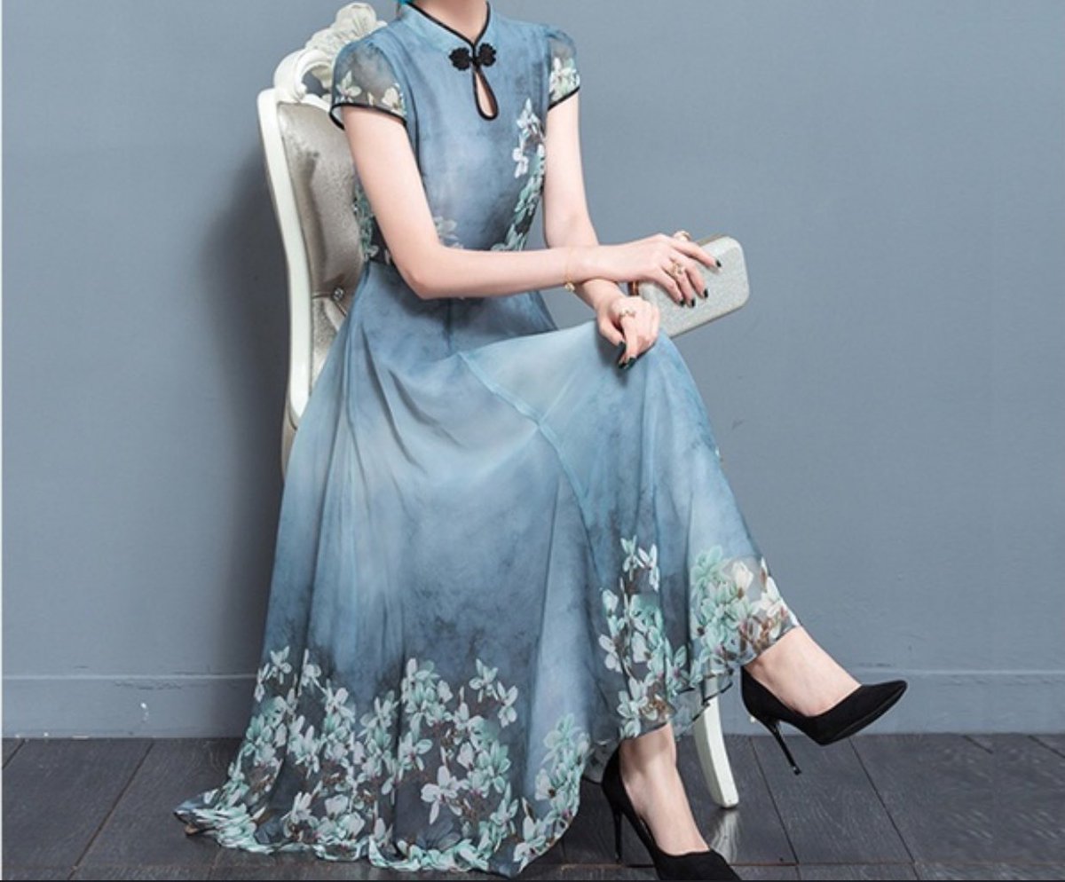 シノワズリスタイル・ワンピース 木蓮 M / 12,800  夏に向けて、オトナ可愛いワンピース