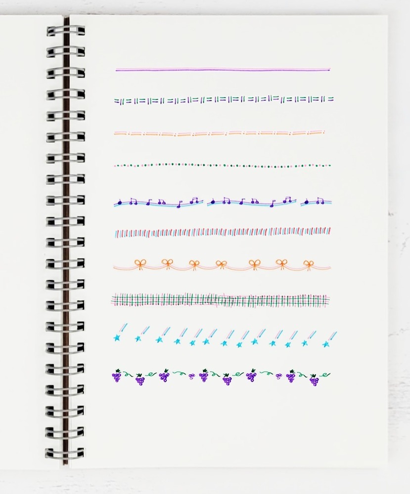 “2色線が同時に描ける”水性ペン「ツインク」飾り線&ネオン風イラストを簡単に、全8色で -