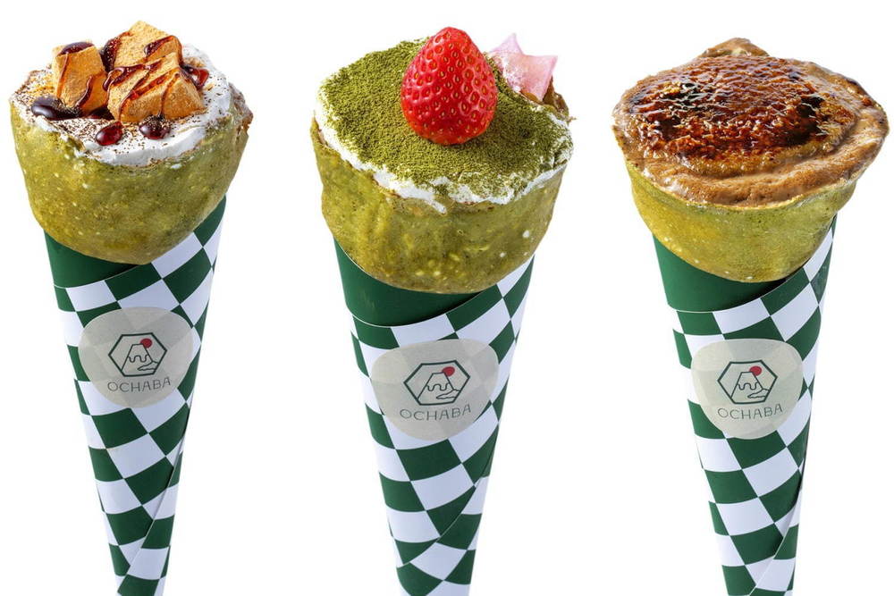 日本茶クレープ専門店「OCHABA」が東京・浅草に、わらび餅や団子を合わせた和クレープ -