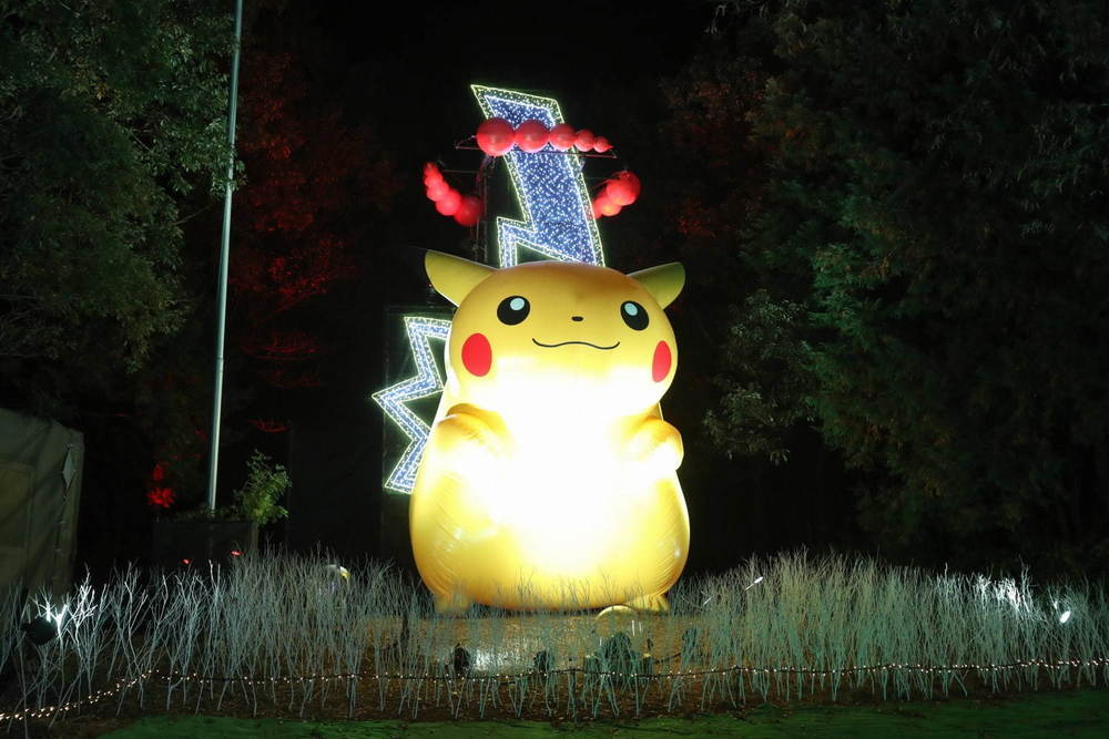 ポケモンコラボの新イルミネーション、関東最大級の約600万球が輝く「さがみ湖イルミリオン」に -