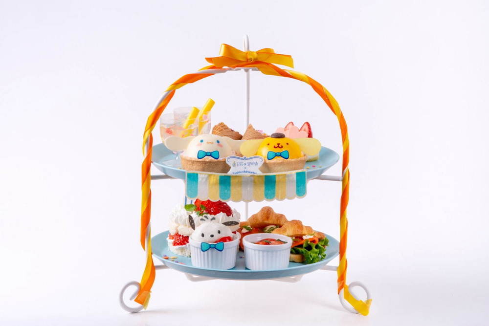 サンリオ“犬キャラ”コラボカフェが新宿に、ポチャッコ・シナモロール・ポムポムプリンのスイーツなど -  