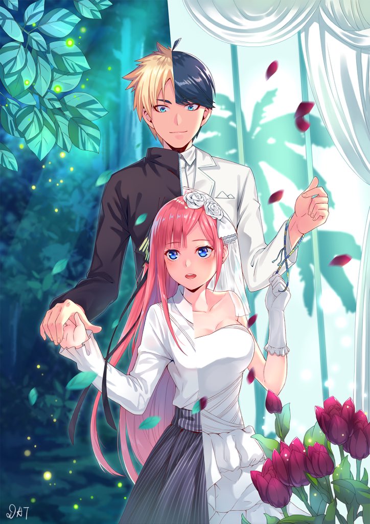 過去……未来......  このハーフモードに相応しい人は二乃しかないかも(^^)  #五等分の花嫁 #中野二乃 