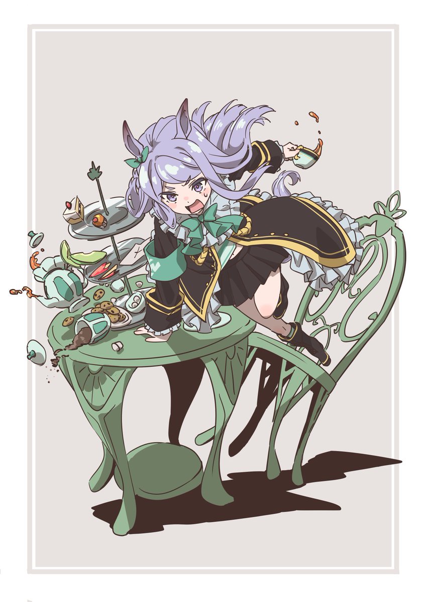 劇場版の敵ボスが突然こちらの必殺技バンク中に差してきて紅茶キメてる場合じゃなくなった時のマックイーン 