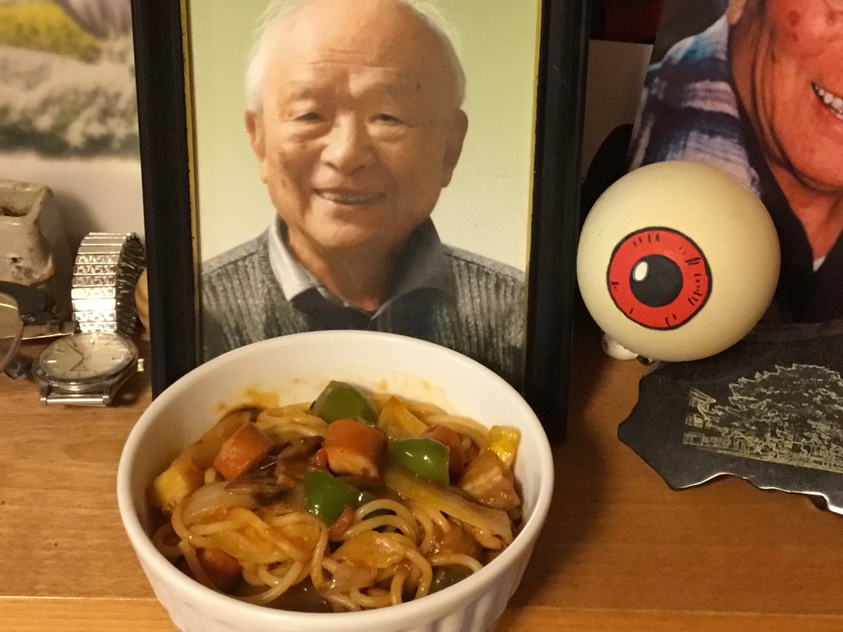 今日はお父ちゃん99歳の誕生日なので〜大好きなナポリタンを作りました💖💖お父ちゃん召し上がれ〜(^^) 